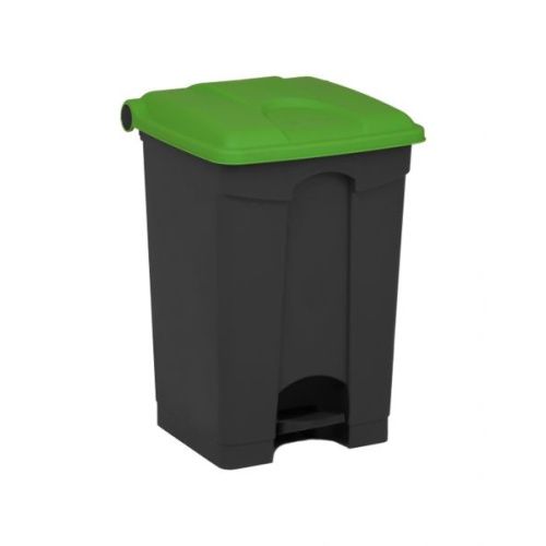 Nášlapný koš 45L - zelené víko