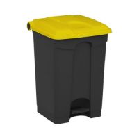 Nášlapný koš 45L - žluté víko