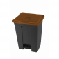 Nášlapný koš 70L - hnědé víko