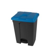 Nášlapný koš 70L - modré víko