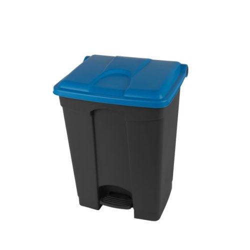 Nášlapný koš 70L - modré víko