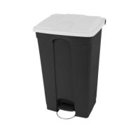 Nášlapný koš 90L - bílé víko