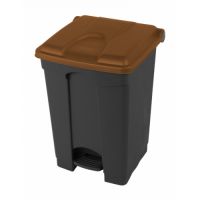 Nášlapný koš 45L - hnědé víko