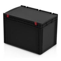 Plastová EURO přepravka s víkem – 600 x 400 x 435 mm (ESD)