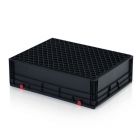 Plastová EURO přepravka s víkem – 800 x 600 x 235 mm (ESD)