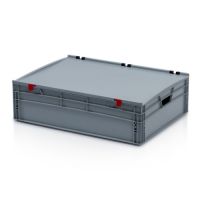 Plastová EURO přepravka s víkem – 800 x 600 x 235 mm