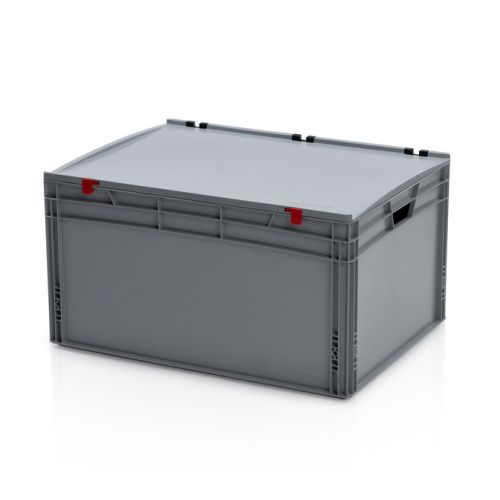Plastová EURO přepravka s víkem – 800 x 600 x 435 mm