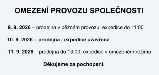 OMEZENÍ PROVOZU SPOLEČNOSTI