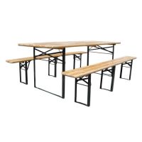 Pivní set – zelený | 3 nohy na lavici
