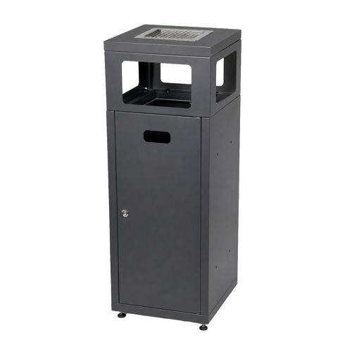 Hranatý odpadkový koš 90 l s popelníkem