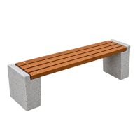 Betonová lavička bez opěradla - Verona bianco 171 x 48 x 45 cm